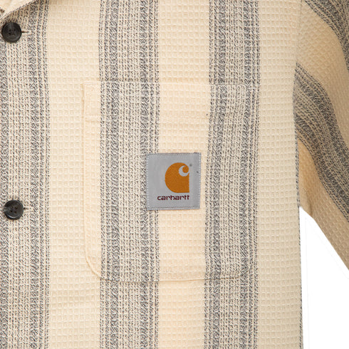 Carhartt WIP S/S Dodson Shirt Dodson Stripe/Natural I033687 Degli Uberti